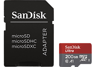SANDISK MicroSDXC ultra 200GB Android kártya + adapter (173450)
