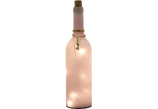 HOME GB 30/PK Dekorációs üveg LED füzérrel, rózsaszín