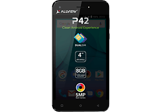 ALLVIEW P42 DualSIM fekete kártyafüggetlen okostelefon