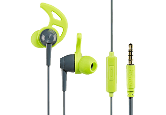HAMA 177020 sport fülhallgató 'action sport' mikrofonnal, szürke-zöld