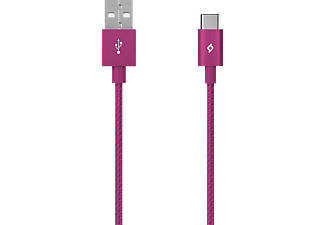 TTEC AlumiCable 2DK18P 1.2 m Pembe USB to Type-C Şarj Kablosu