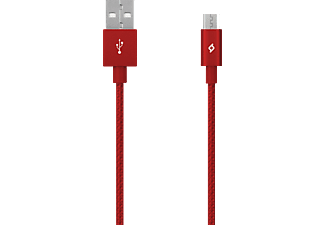 TTEC AlumiCable 1.2 m 2DK11K Kırmızı Micro USB Şarj Kablosu