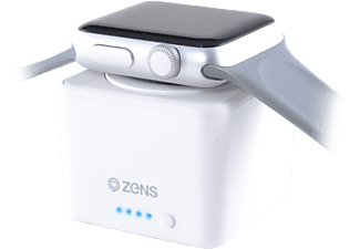 ZENS ZEPW01W Apple watch fehér vezeték nélküli töltő + powerbank 1300 mAh