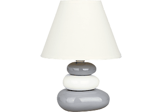 RÁBALUX 4948 SALEM Kerámia asztali lámpa E14 40W, fehér/szürke