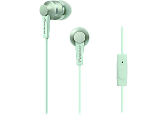 PIONEER SE-C3T-GR fülhallgató mikrofonnal, zöld