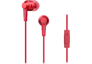 PIONEER SE-C3T-R fülhallgató mikrofonnal, piros