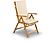 FIELDMANN FDZN 4101-T Kerti szék, dönthető, fa, 1 db