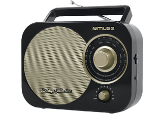 MUSE M-055RB retro rádió, fekete