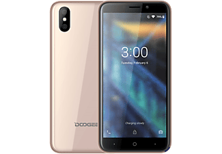 DOOGEE X50 Dual SIM arany kártyafüggetlen okostelefon