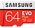 SAMSUNG EVO Plus 64GB microSDXC UHS-I U3 100MB/s Full HD & 4K UHD Memóriakártya adapterrel (MB-MC64GA)