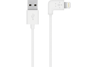 BELKIN 90°-ban elfordított fehér USB lightning kábel