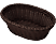 WESTMARK Fonott ovál kosár, 23,5×16×6,5 cm, barna