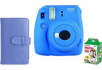 FUJIFILM Instax MINI9 cobalt blue +Fuji Film Colorfilm Instax mini Glossy film 20db/csomag +laporta album Kit