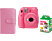 FUJIFILM Instax MINI9 flamingo pink +FujiFilm Colorfilm Instax miniGlossy film 20db/csomag +laporta album Kit