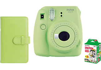 FUJIFILM Instax MINI9 lime greene + FujiFilm Colorfilm Instax mini Glossy film 20db/csomag +laporta album Kit