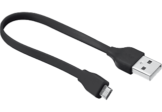 TRUST Flat micro-USB fekete töltő/adatkábel 20cm (20139)