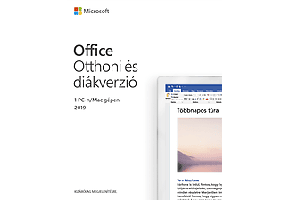 Office 2019 Otthoni és diákverzió (Elektronikusan letölthető szoftver - ESD) (Multiplatform)