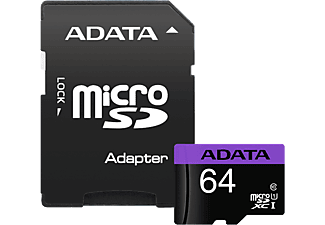ADATA Micro SDXC kártya 64GB class 10 UHS-I  (AUSDX64GUICL10-RA1)