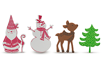 FAMILY CHRISTMAS 55931A Karácsonyi habmatrica, hóemberes, 60db