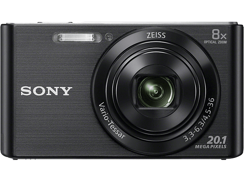 SONY Cyber-shot DSC-W830 Zeiss Digitalkamera, 20.1 Megapixel, 8x opt. Zoom, Schwarz
