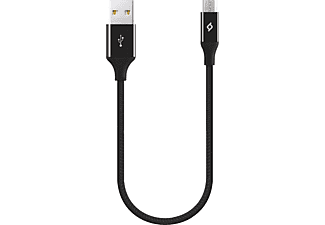 TTEC AlumiCable Mini 30 cm 2DK25S Siyah Micro USB Şarj Kablosu