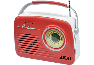 AKAI APR-11 hordozható rádió, piros