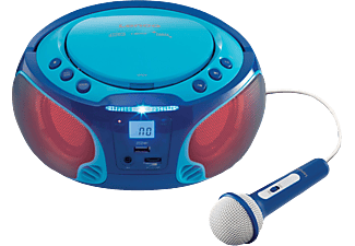 LENCO SCD-650 karaoke CD-s rádió, kék