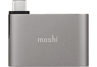 MOSHI USB-C - Dual USB-A adapter szürke