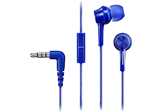 PANASONIC RP-TCM115E-A  fülhallgató mikrofonnal, kék