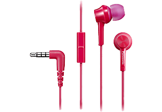 PANASONIC RP-TCM115E-P  fülhallgató mikrofonnal, pink