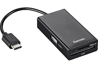 HAMA 54144 USB Type-C Kártyaolvasó, USB Hub, OTG Adapter Kombó