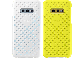 SAMSUNG Galaxy S10E Pattern cover Fehér/Sárga (OSAM-EF-XG970CWEG)