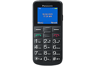 PANASONIC KX-TU110EXB SingelSIM fekete nyomógombos kártyafüggetlen mobiltelefon