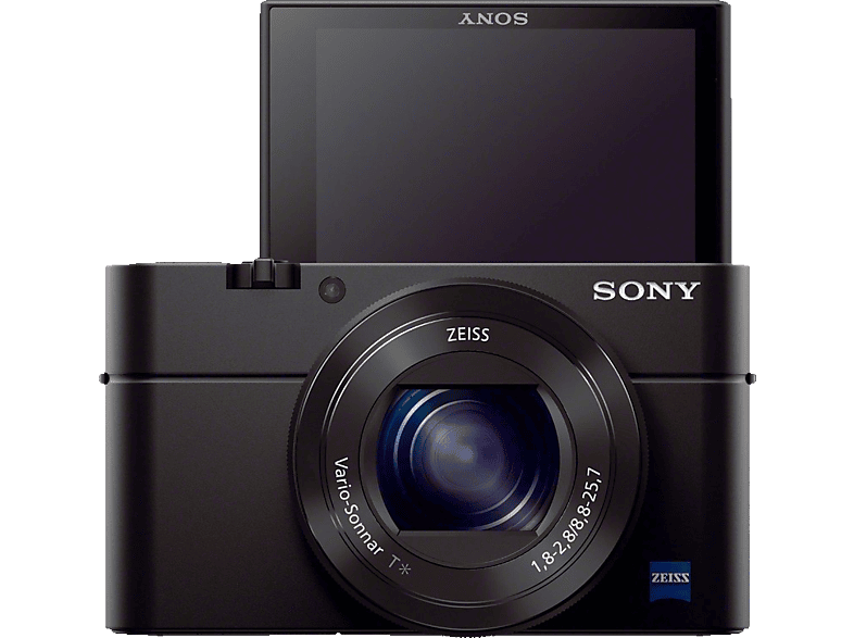 SONY Cyber-shot DSC-RX100 III Zeiss Kit Digitalkamera, 20.1 Megapixel, 2.9x opt. Zoom, Schwarz