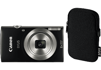 CANON IXUS 185 fényképezőgép, fekete + IXUS tok