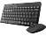 RAPOO 8000M Vezeték nélküli billentyűzet + egér, fekete (190800)