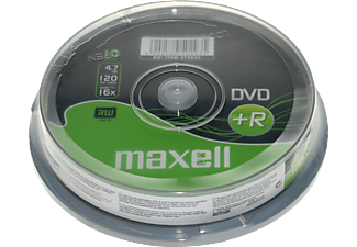 MAXELL DVD+R lemez 4.7 GB 1-16x, 10db hengeren