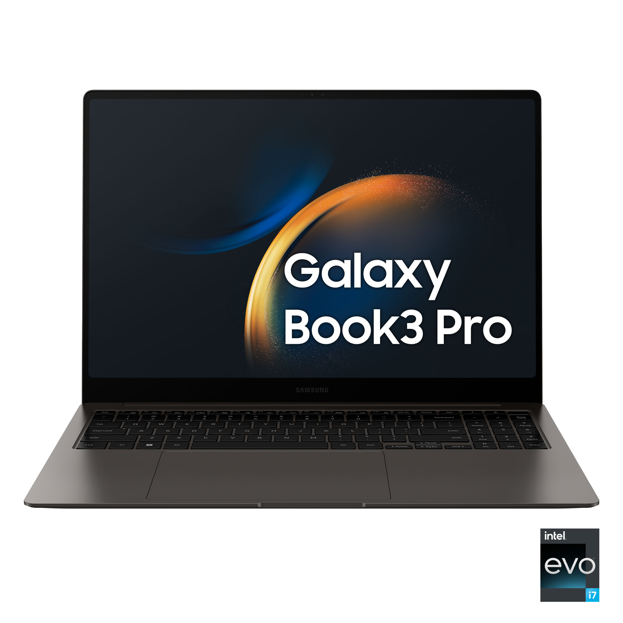 SAMSUNG Galaxy Book3 Pro, 16 pollici, processore Intel® Core™ i7, INTEL Iris Xe Graphics, 16 GB, SSD 512 GB, Graphite