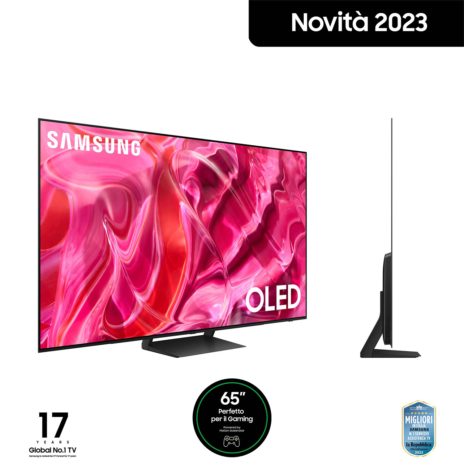 SAMSUNG QE65S90CATXZT TV OLED, 65 pollici, OLED 4K, No
