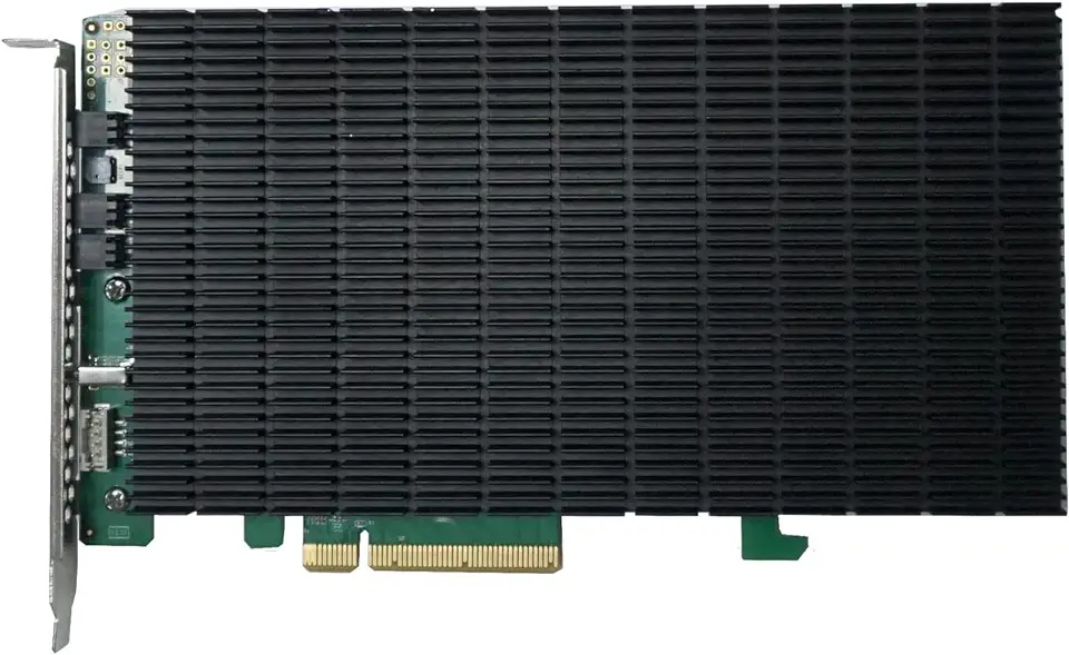 HIGHPOINT SSD6204A RAID-CONTR. PCI-EX8V3 - 4X M.2 NVME - Carte d'interface (Noir)