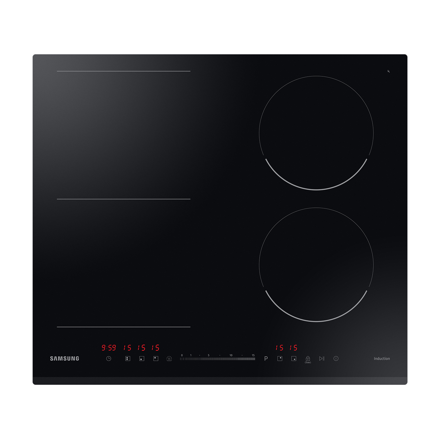 Piano Cottura A Induzione Samsung Nz64R3747Bk/Ur, 4 zone cottura, 59 cm x 52