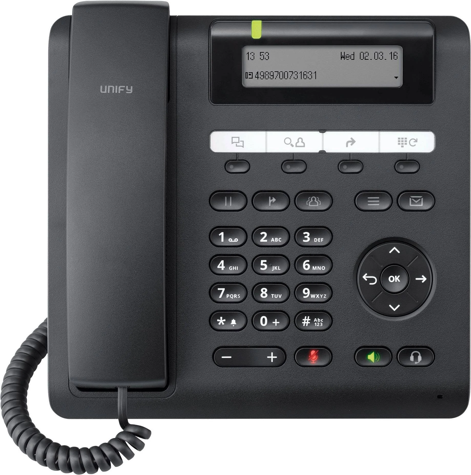 UNIFY SIP CP205 - VoIP-Telefon schnurgebunden (Schwarz)