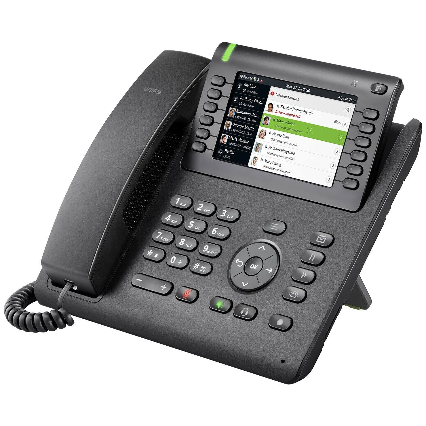 UNIFY SIP CP700 - Téléphone VoIP filaire (Blanc)