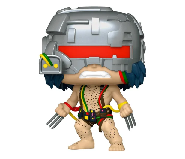Figurka Funko Pop Wolverine. Figurka to komiksowa wersja Wolverine w hełmie.