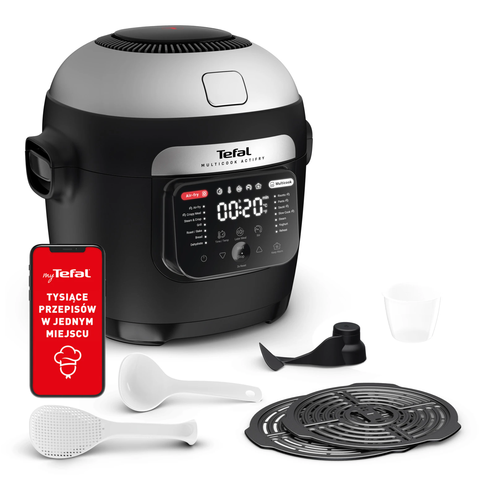 Tefal Actifry MY741C 1334W 6l Aplikacja mobilna