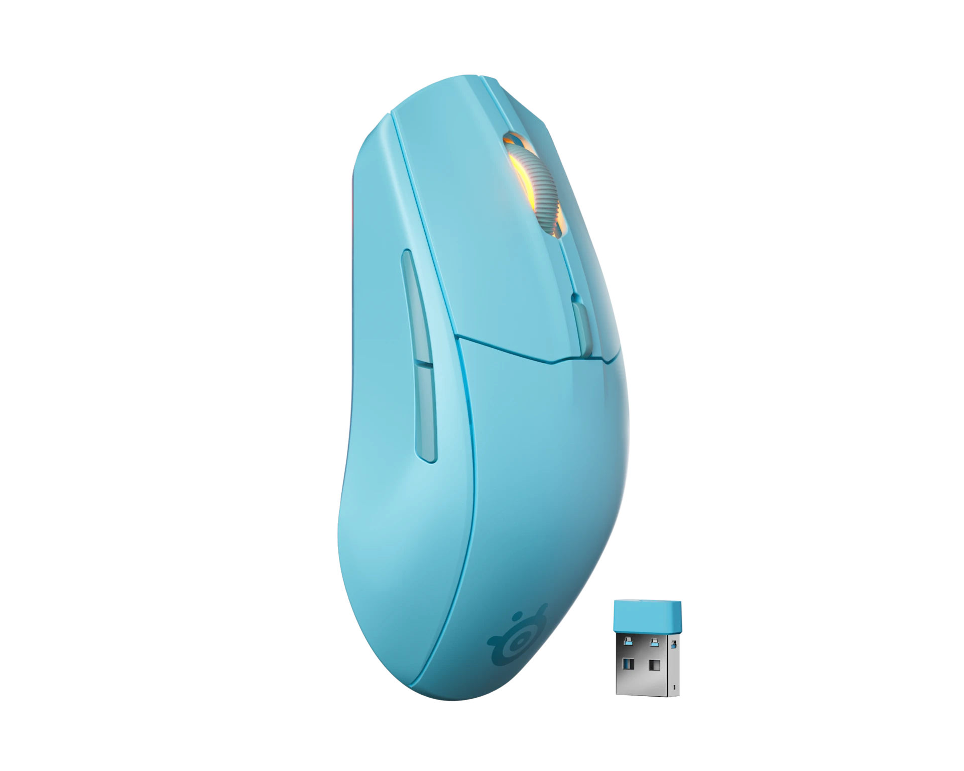 Ratón gaming - SteelSeries Rival 3 Wireless Gen 2, 2,4GHz / Bluetooth, 18000 ppp, Aqua