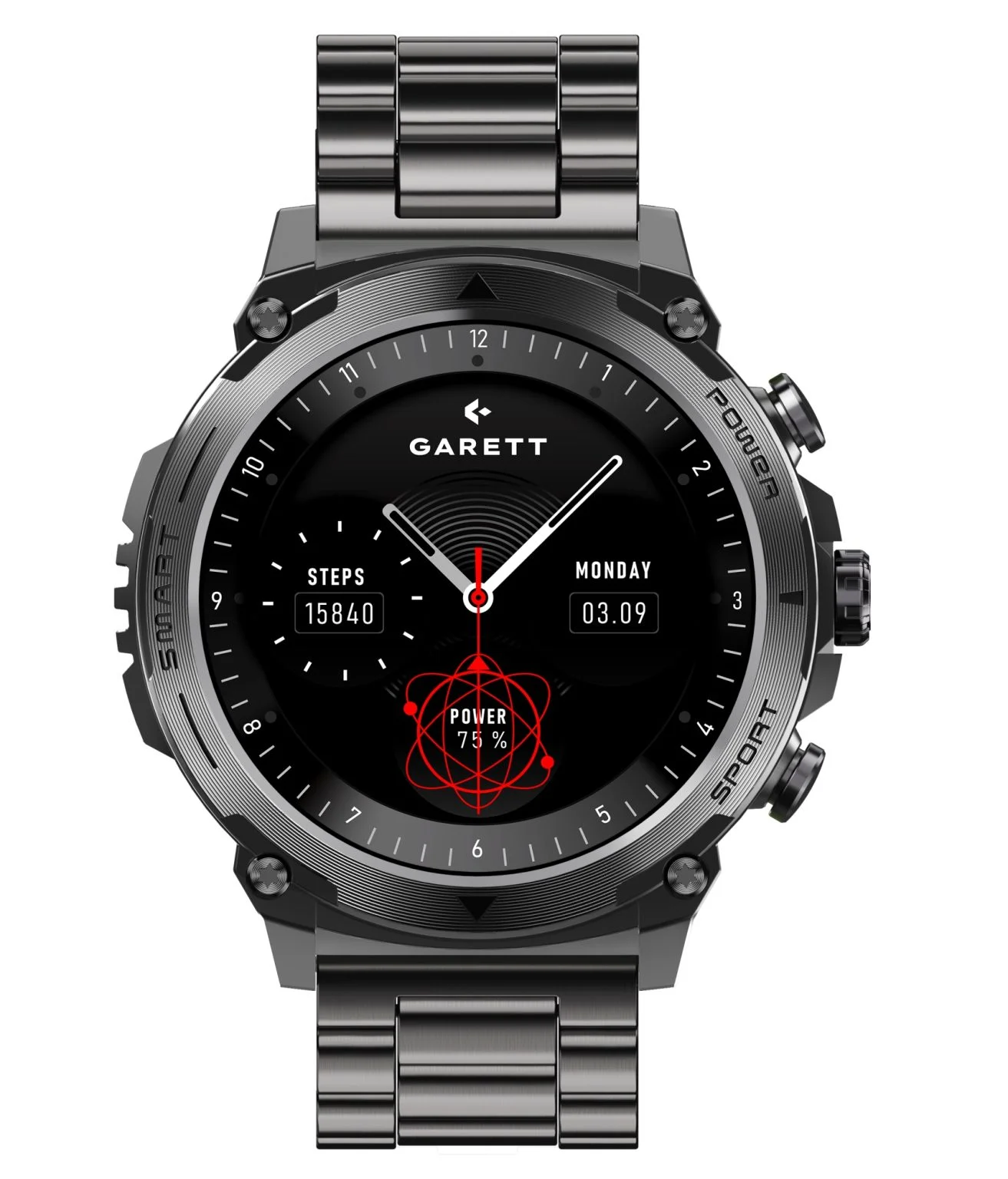 Smartwatch GARETT Atom Czarny – zdjęcie 2