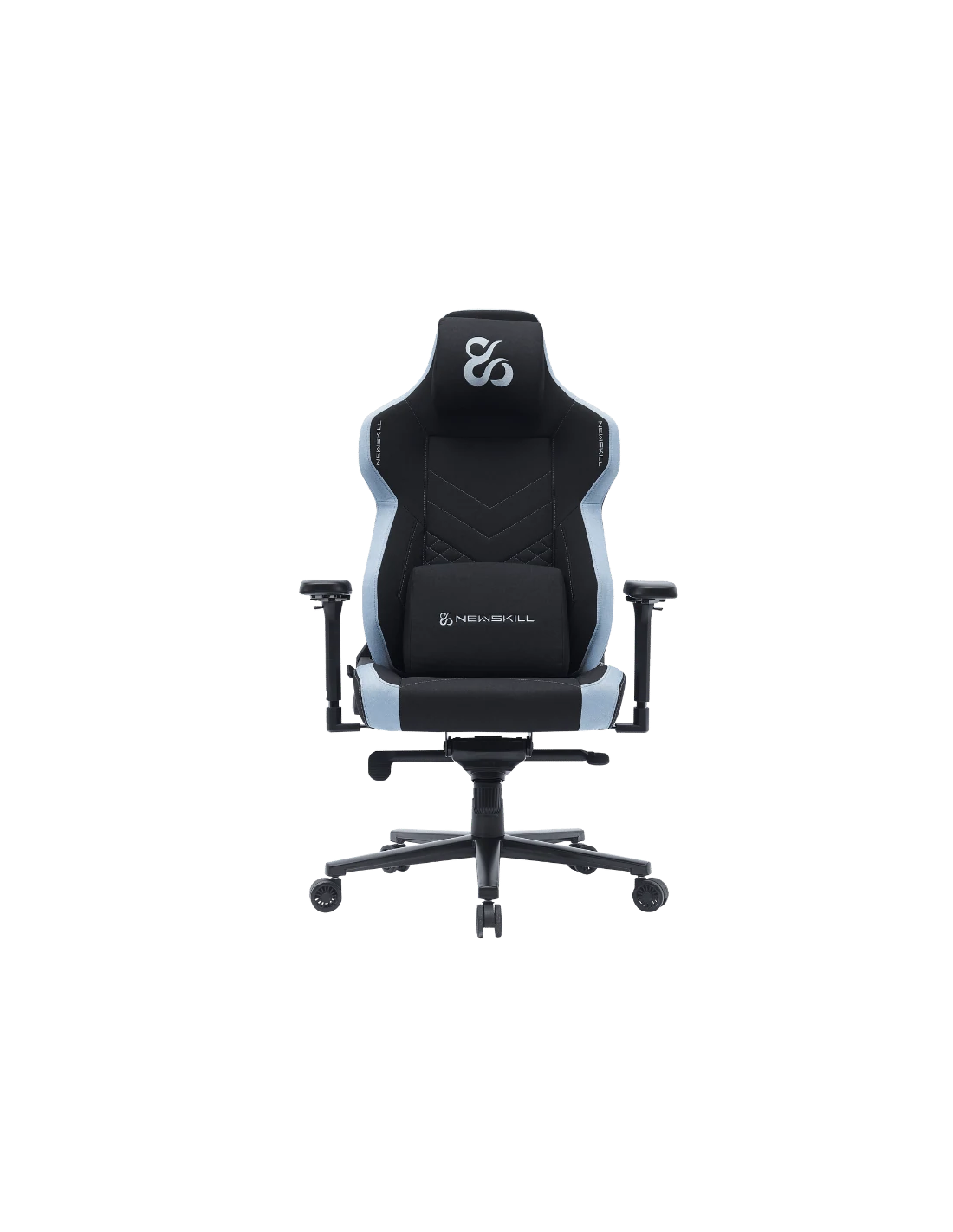 Silla gaming - Newskill Banshee Professional, 4D, Carga máx. 150 kg, 4 Direcciones Ajuste Lumbar, Azul/Negro