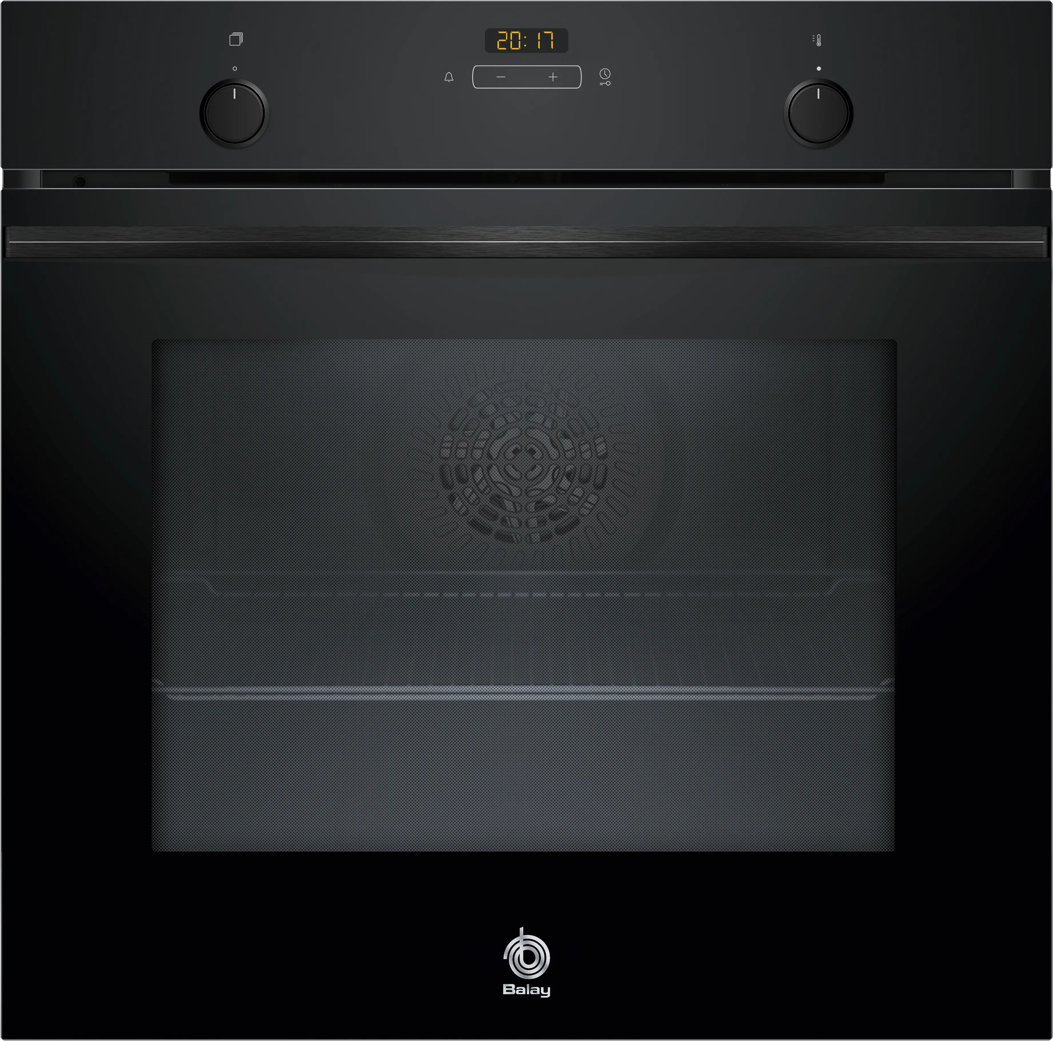 Horno - Balay 3HB5131N3, Multifunción, Hidrolítica, 71 l, Programa AutoChef, Limpieza Ecológica Aquálisis, 60 cm, Cristal Negro