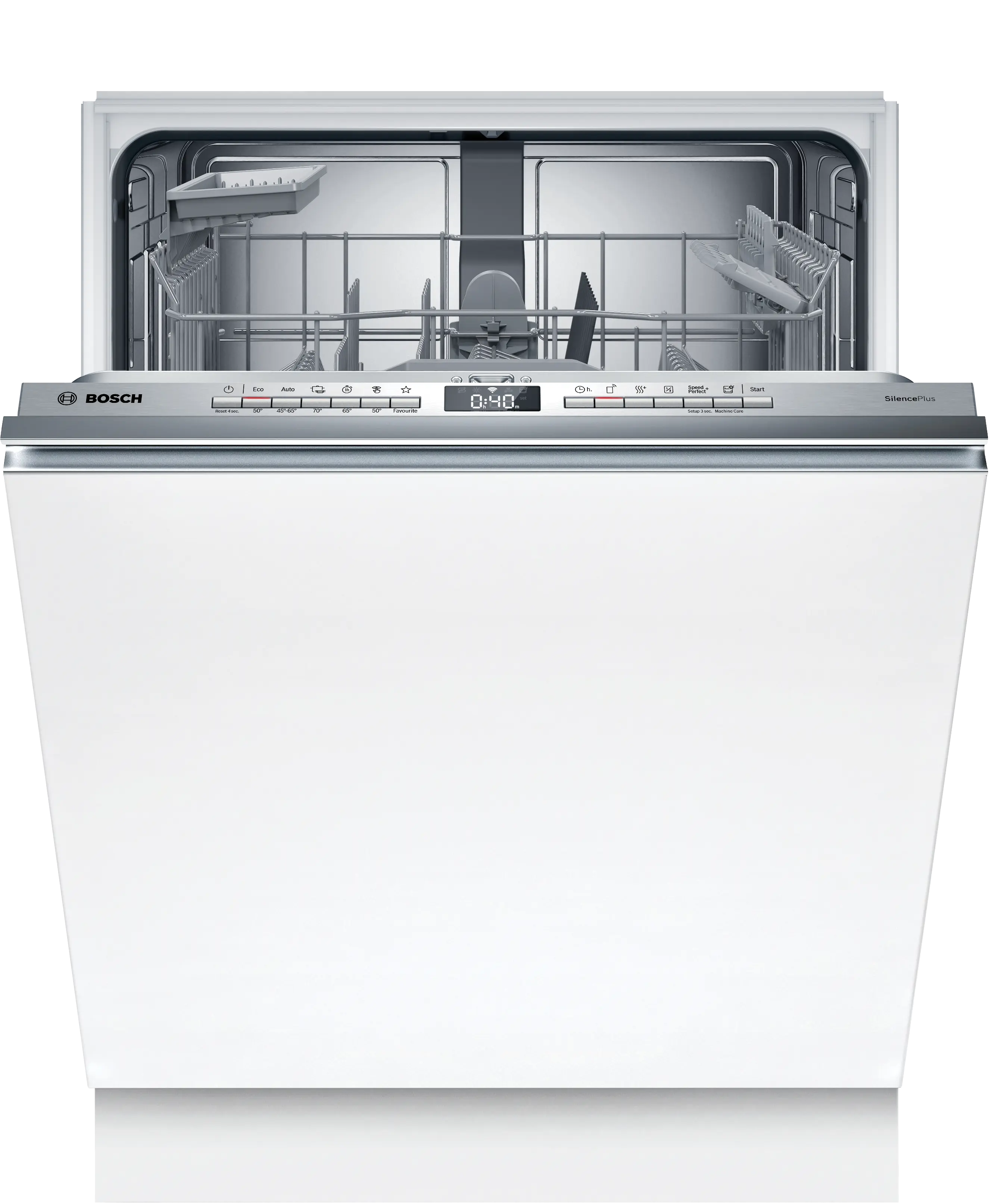 Lavavajillas - Bosch SMV4HAX19E, Serie 4, 13 servicios, 6 programas, 60 cm, Home Connect, Silence Plus, Sin panelar